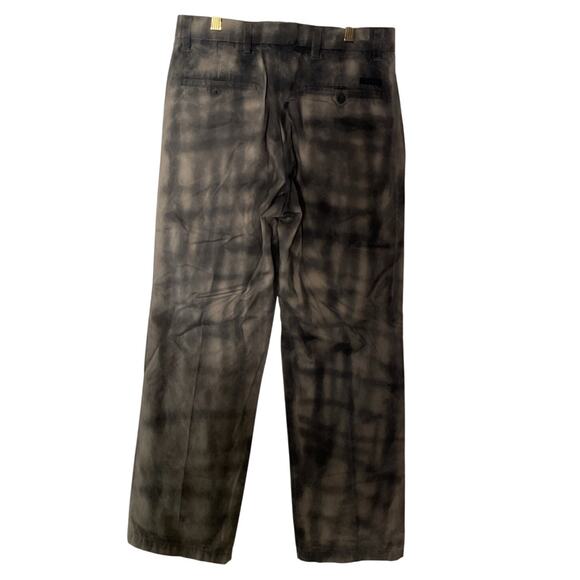 Dockers Y2K Straight Fit Pleated Tie-Dye Pants Brown Black W30 L32 - Picture 2 of 8